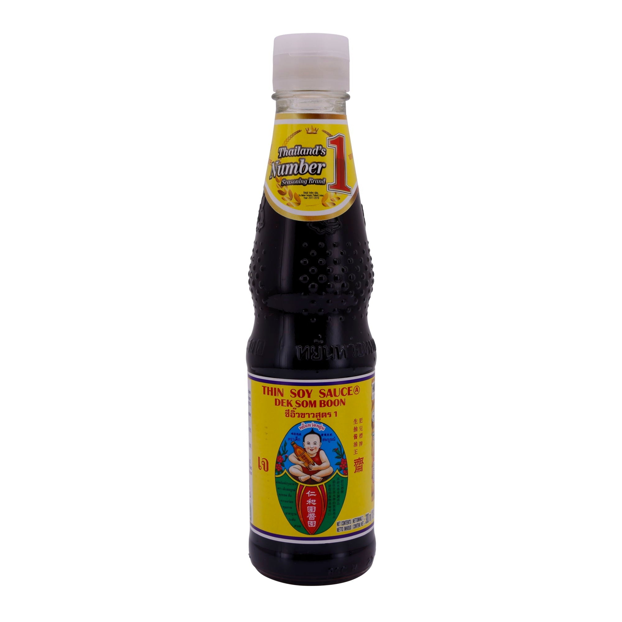 Sojasauce Thin Soy Sauce "Dek Som Boon" | Authentische thailändische Sauce | 300 ml HEALTHY BOY BRAND